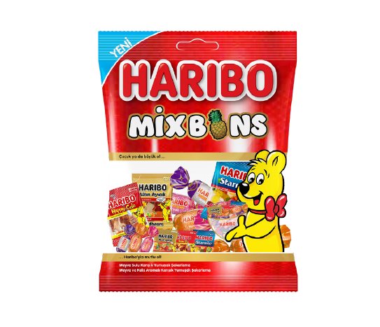Haribo Mixbons Meyve Sulu Karışık Yumuşak Şekerleme