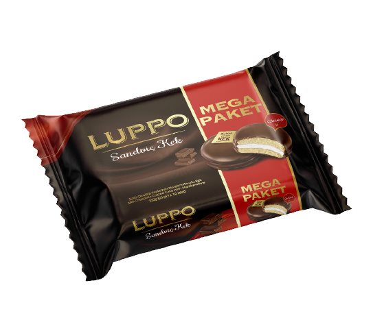 LUPPO SÜTLÜ ÇİKOLATA KAPLAMALI MARSHMALLOWLU SANDVİÇ KEK