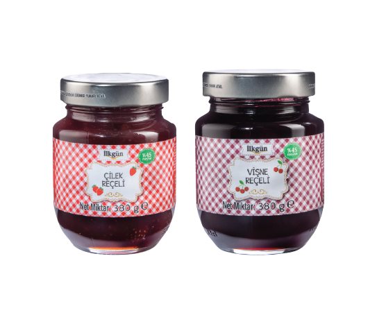 İlkgün Reçel Çeşitleri Çilek-Vişne