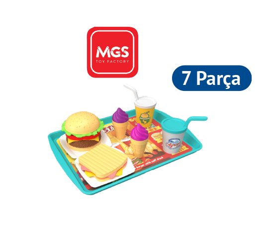 Oyuncak Hamburger Tost Menü