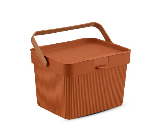 Kapaklı Kulplu Sepet ~6 L