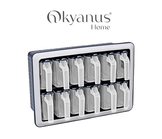 12'li Yapışkanlı Duvar Baharatlığı