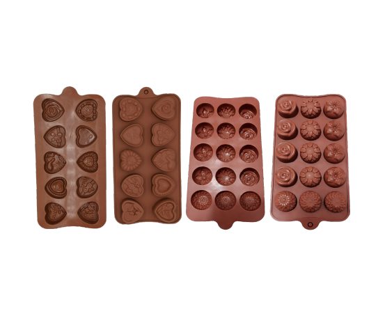 Şekilli Silikon Çikolata Kalıbı Çeşitleri ~20x10 cm