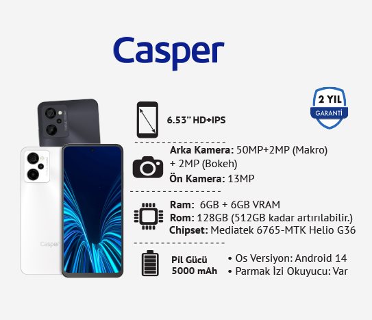 Via M45 Cep Telefonu 6GB/128GB