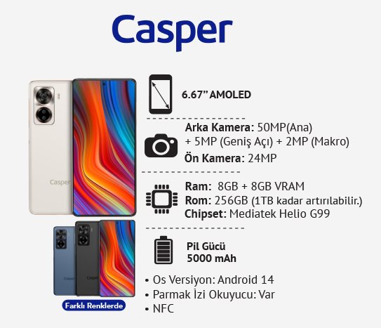 Via X45 Cep Telefonu 8GB/256GB