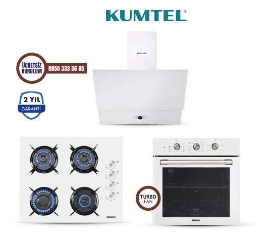 BEYAZ TURBO CAM ANKASTRE SET