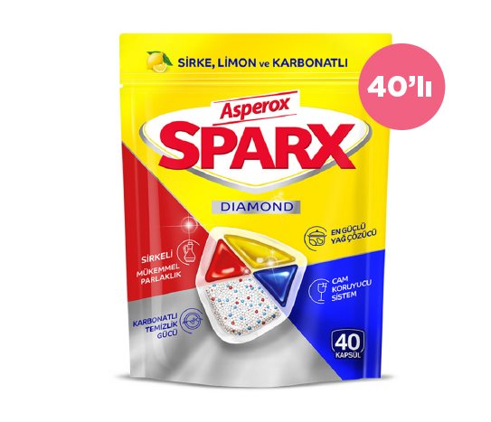 Asperox Sparx Dıamond Bulaşık Makinesi Kapsül