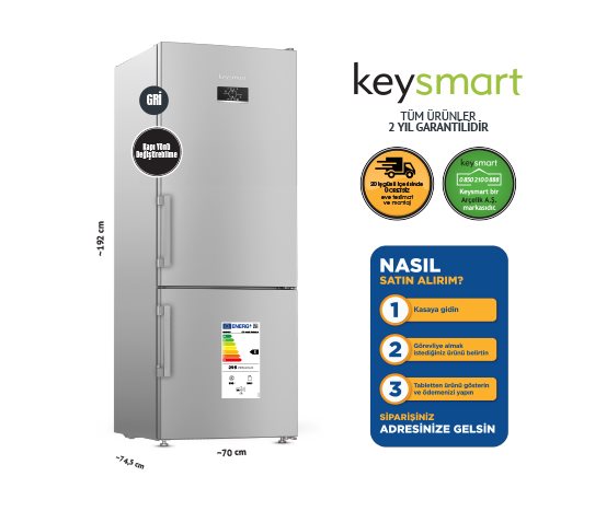 NOFROST BUZDOLABI KEY 490 NFS