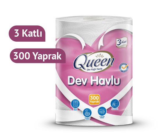 Queen Kağıt Havlu Dev Rulo