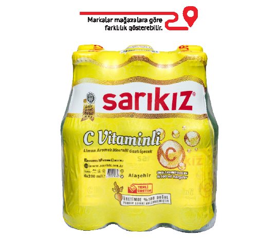Sarıkız Limon Aromalı C vitaminli Maden Suyu