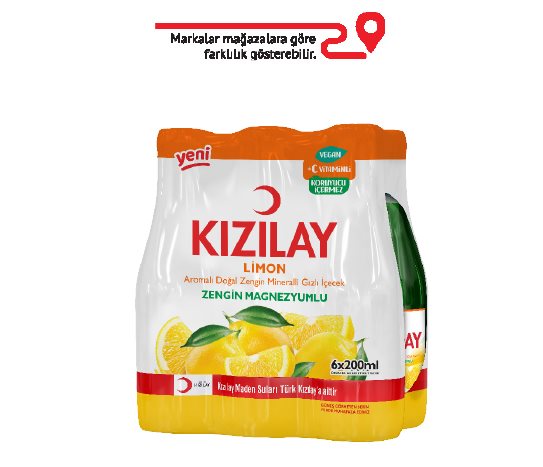 Kızılay Limon Aromalı C vitaminli Maden Suyu