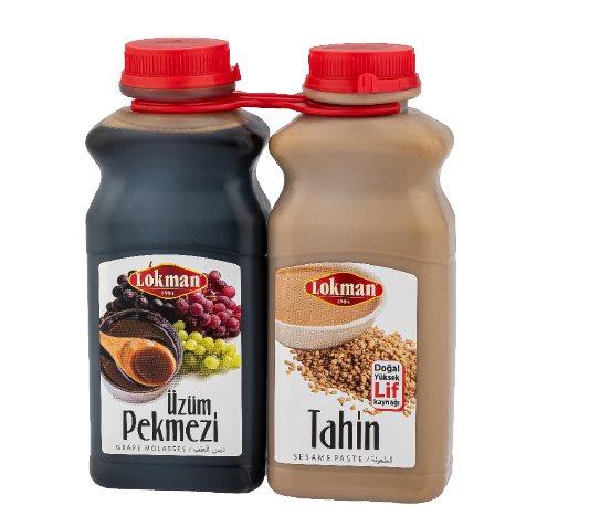 Lokman İkili Set Üzüm Pekmezi 500 g + Tahin 400 g