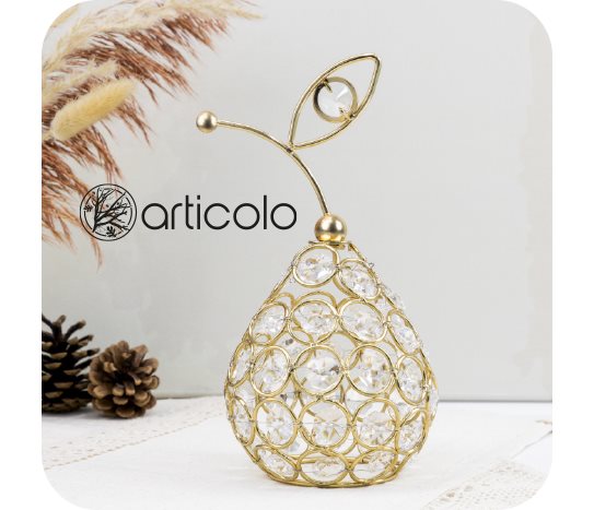 Gold Taşlı Dekoratif Obje