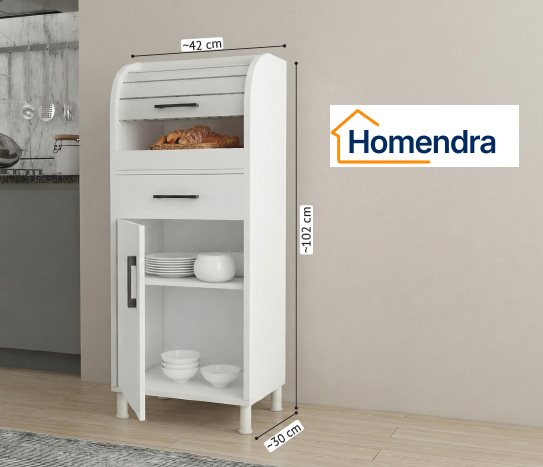 EKMEKLİKLİ MUTFAK DOLABI