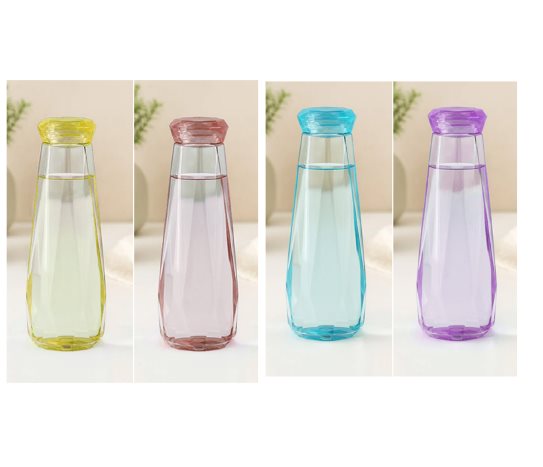 Kapaklı Renkli Cam Şişe ~ 400 ml