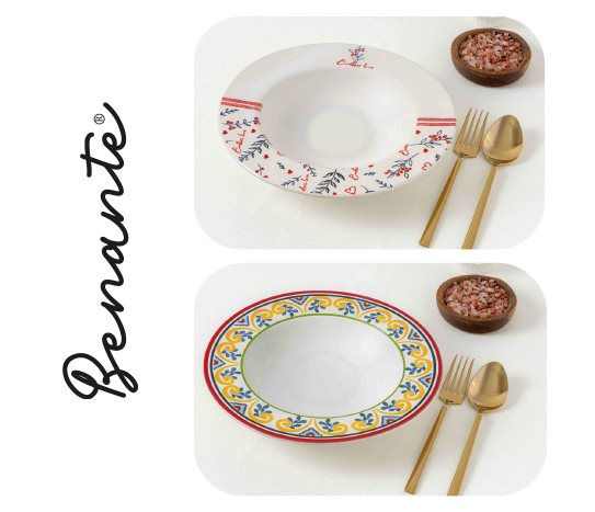 Desenli Makarna Tabağı ~25,5 cm