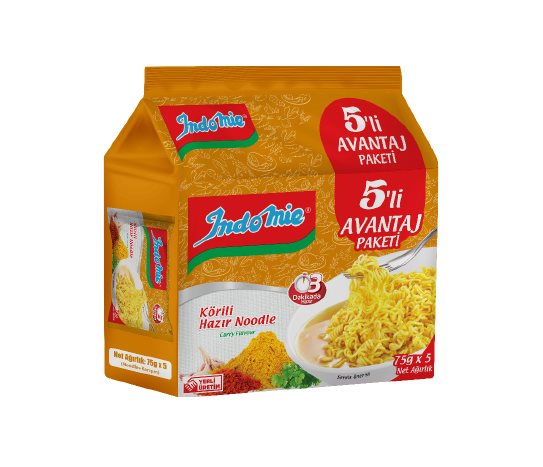 Indomıe Noodle Köri Aromalı