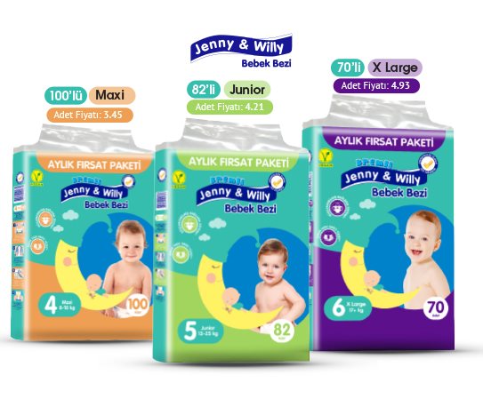 Bebek Bezi Aylık Paket