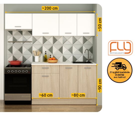 ENKEL ASPİRATÖR MODÜLLÜ MUTFAK