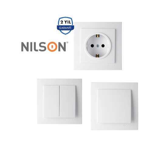 Anahtar+ Topraklı Priz + Komütatör