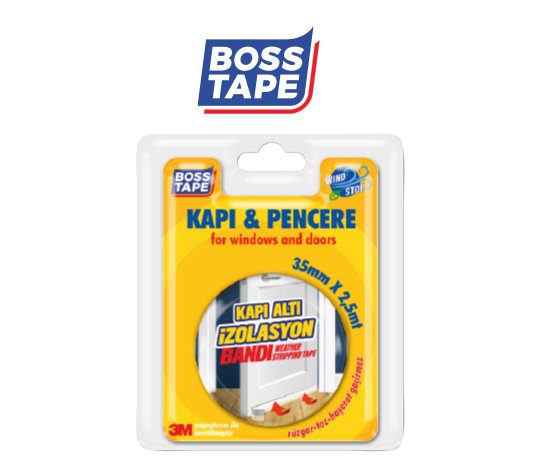 Kapı ve Pencere İzolasyon Bandı Şeffaf 35 mmx2,5 m