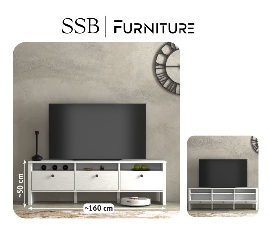 Rose 3 Kapaklı Tv Ünitesi