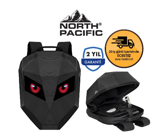 Ledli Motosiklet Sırt Çantası