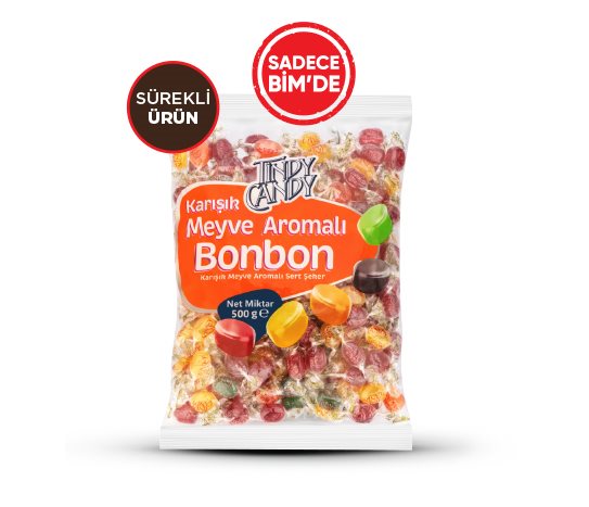 Tiny Candy Bonbon Karışık Meyve Aromalı Sert Şeker