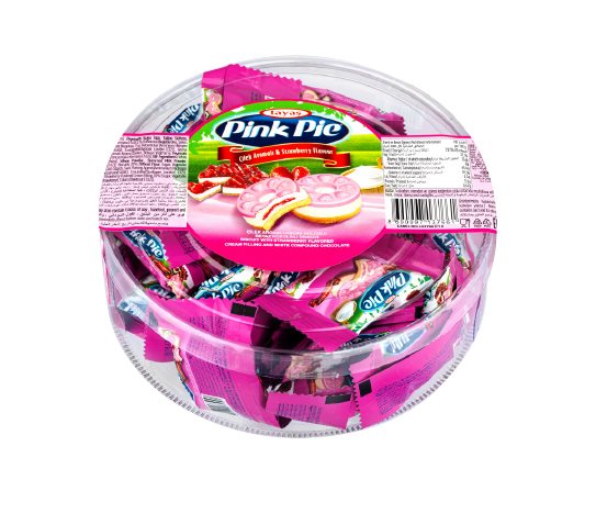 Tayaş Pink Pie Çilek Aromalı Krema Dolgulu Mini Bisküvi