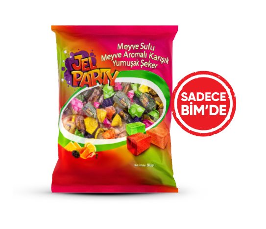 Jel Party Meyve Aromalı Karışık Yumuşak Şeker