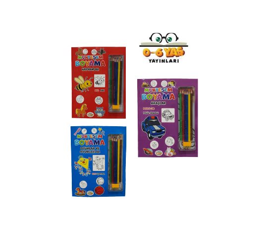 Kuru Boyalı Boyama Kitapları