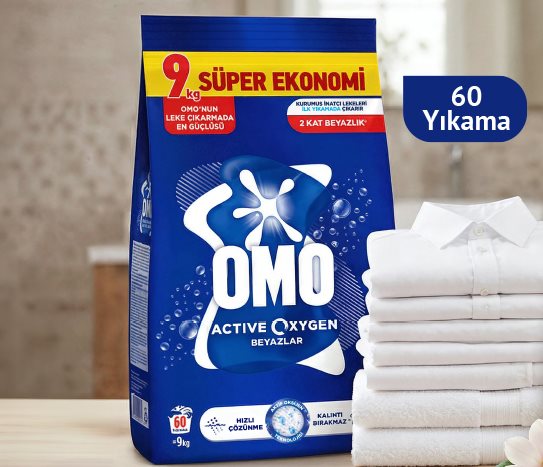 OMO ACTiVE OXYGEN 9 kg TOZ DETERJAN