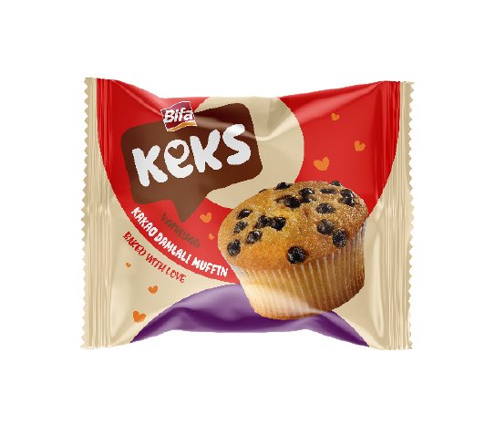 Bifa Vanilyalı Kakao Damlalı Muffin Kek