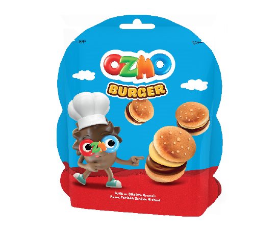 Ozmo Sütlü ve Çikolata Kremalı Pirinç Patlaklı Sandviç Bisküvi