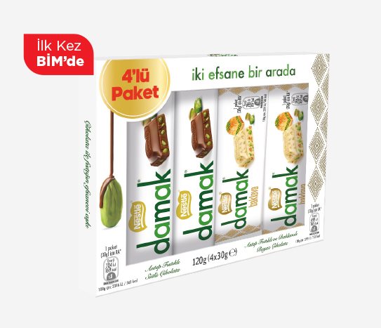 NESTLE DAMAK ÇİKOLATA 4x30 g