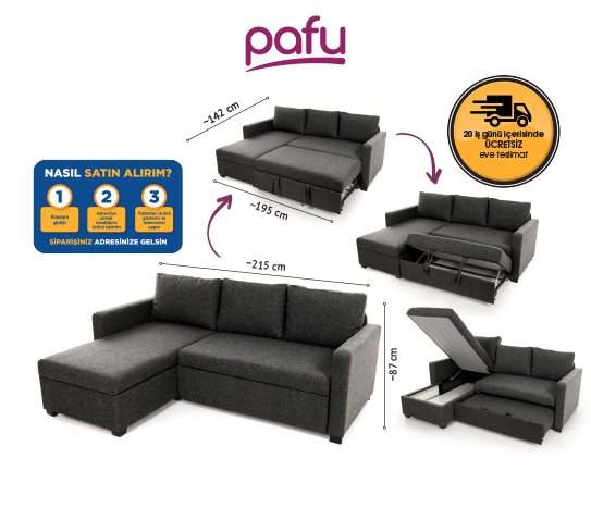 KADO YATAKLI KÖŞE KOLTUK TAKIMI