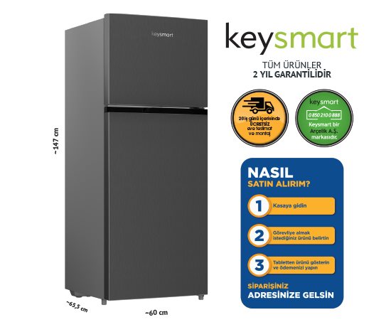 NOFROST BUZDOLABI KEY 250 NFE