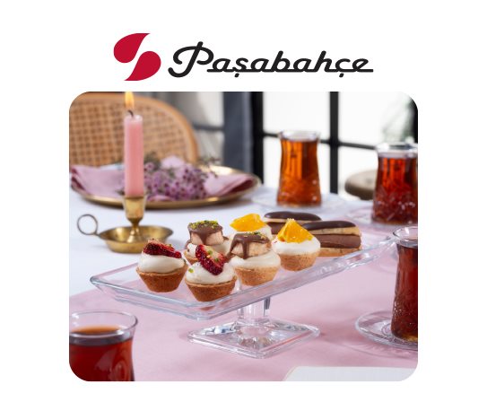 Kristalin Ayaklı Servis Tabağı