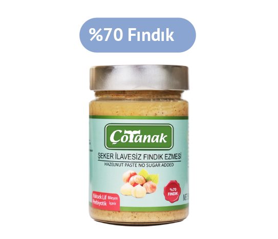 Çotonak Şeker İlavesiz Fındık Ezmesi