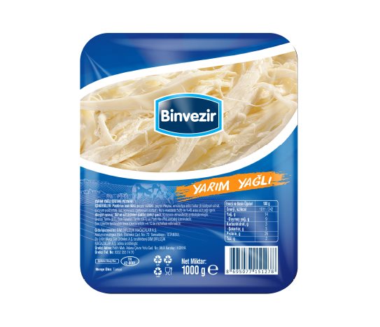 BİNVEZİR YARIM YAĞLI ERİTME PEYNİRİ