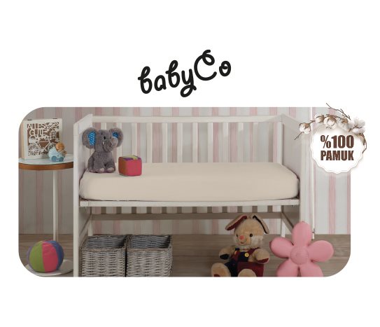 Bebek Penye Lastikli Çarşaf ~70x140 cm + 20 cm