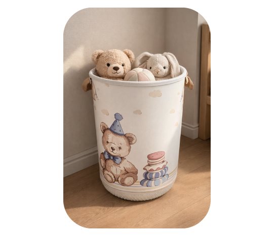 Desenli Çamaşır / Oyuncak Sepeti ~20 L