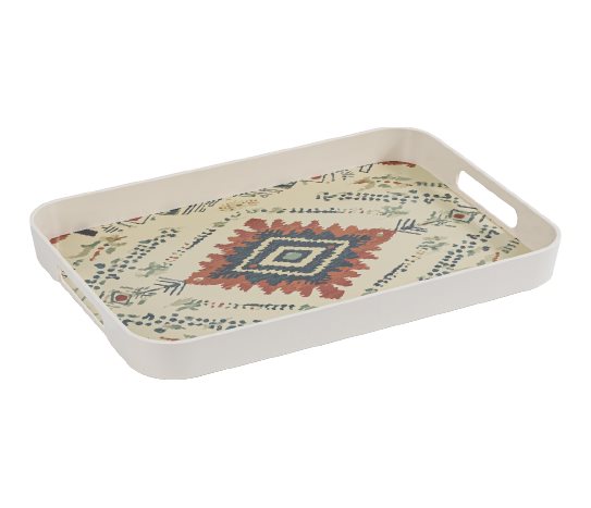 Desenli Melamin Tepsi ~28x40 cm