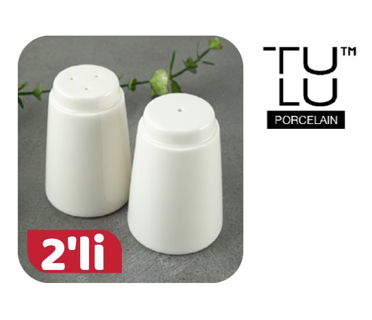 Porselen Tuzluk Biberlik Seti