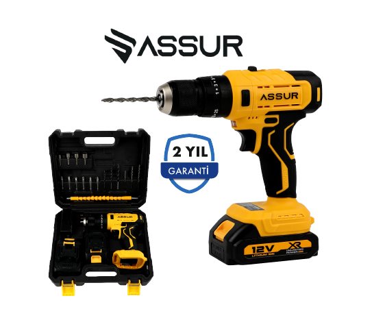 Dijital Göstergeli 12V Akülü Vidalama ASR232