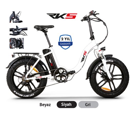 RSI X Pro Katlanır Kalın Teker Elektrikli Bisiklet