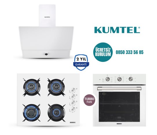 BEYAZ TURBO CAM ANKASTRE SET