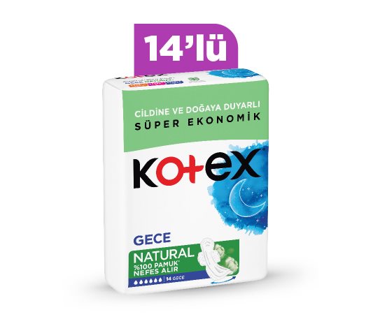 Kotex Hijyenik Ped Gece Natural
