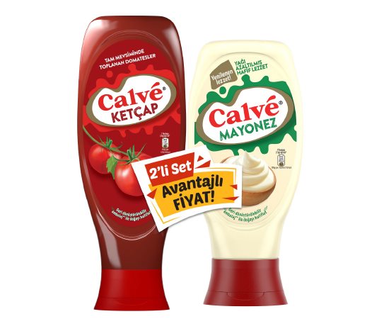 Calve Ketçap 610 g + Mayonez 380 g Set