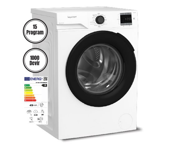 9 KG ÇAMAŞIR MAKİNESİ KEY 910 CM